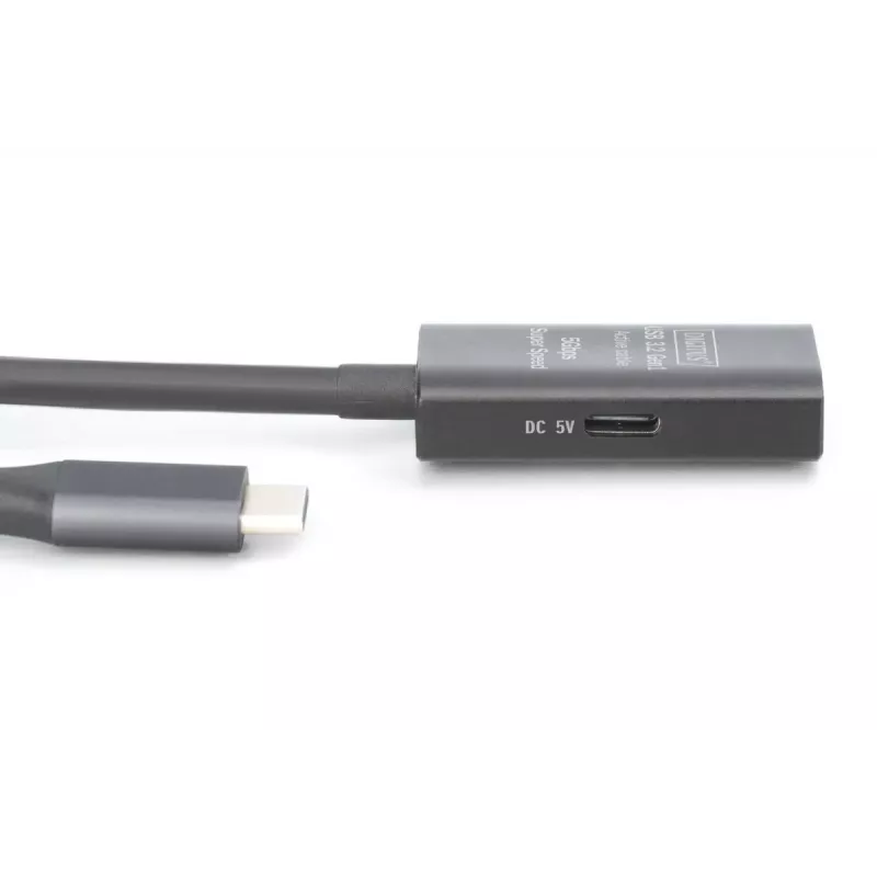 DIGITUS Active USB-C Extension kaabel - 5G USB 3.2 Gen1 USB-C - USB-C (M/F) - 5m
