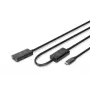 DIGITUS aktiivne USB-C pikenduskaabel - 5G USB 3.2 Gen1 USB-C - USB-C (M/F) - 10 m