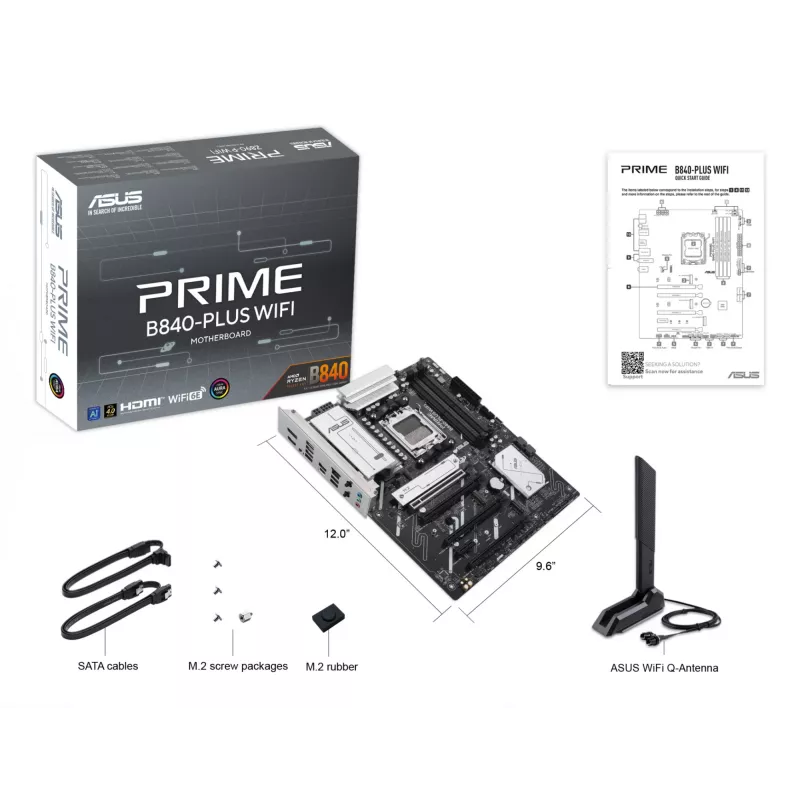 ASUS PRIME B840-PLUS WIFI AMD B840 Socket AM5 ATX