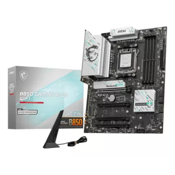Emaplaat MSI B850 GAMING PLUS WIFI ATX — AMD B850, Socket AM5, DDR5, 4x DIMM, Wi‑Fi 7, 5Gb LAN, 3x M.2, HDMI 2.1