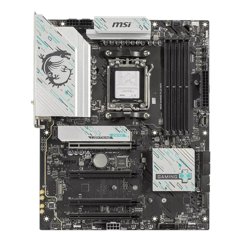 Emaplaat MSI B850 GAMING PLUS WIFI ATX — AMD B850, Socket AM5, DDR5, 4x DIMM, Wi‑Fi 7, 5Gb LAN, 3x M.2, HDMI 2.1