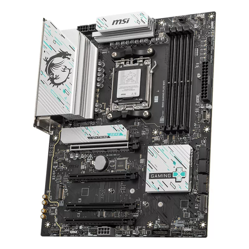 Emaplaat MSI B850 GAMING PLUS WIFI ATX — AMD B850, Socket AM5, DDR5, 4x DIMM, Wi‑Fi 7, 5Gb LAN, 3x M.2, HDMI 2.1
