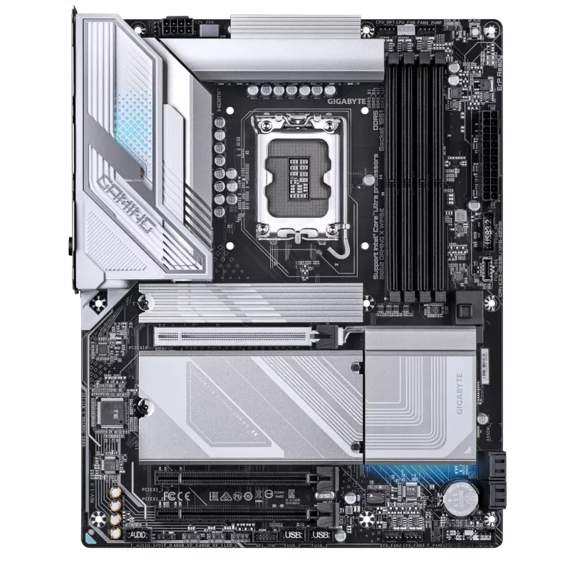 GIGABYTE B860 GAMING X WIFI6E emaplaat - Intel Core Ultra seeria protsessoritele, 12+1+2+1 faasi VRM, kuni 9066MHz DDR5, 1xPCIe 5.0 + 2xPCIe 4.0 M.2, 2.5GbE LAN, WIFI 6E, USB4