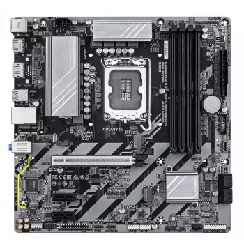 GIGABYTE B860M D3HP emaplaat – Intel Core Ultra seeria protsessoritele, 4+1+2+1 faasi VRM, kuni 9066 MHz DDR5, 2xPCIe 4.0 M.2, GbE LAN, USB 3.2 Gen 1