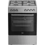 Beko FBE62130GXDN pliit Vabaltseisev pliit Elektriline Gaas Must