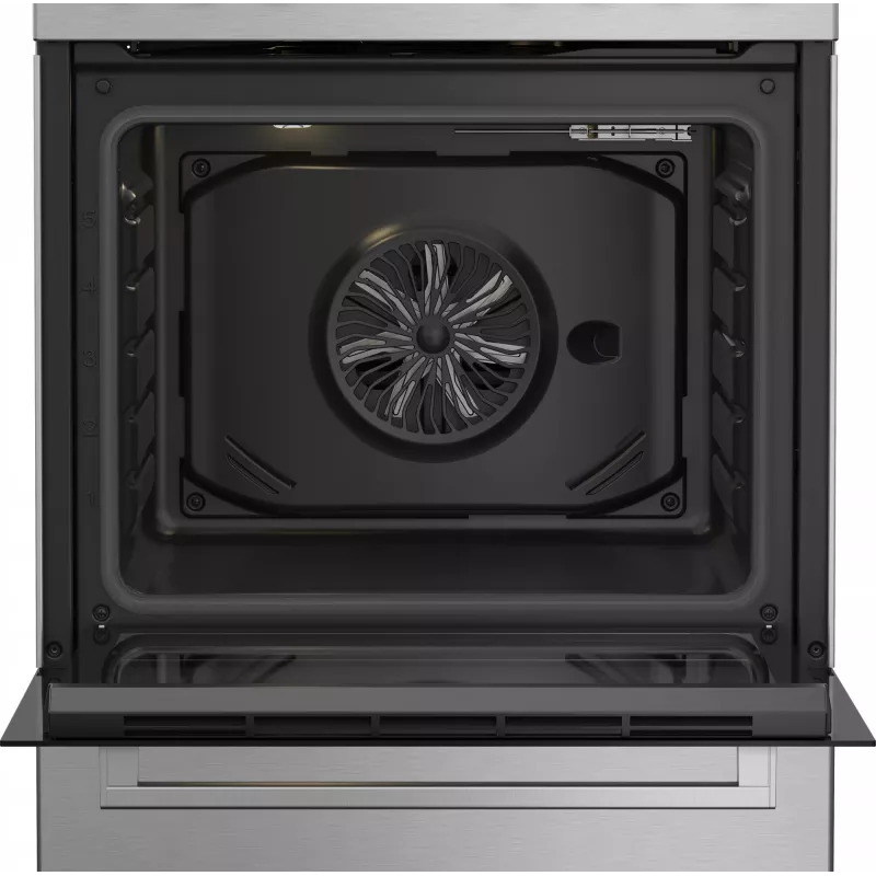Beko FBE62130GXDN pliit Vabaltseisev pliit Elektriline Gaas Must