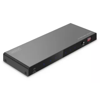 DIGITUS 1x4 HDMI Splitter 8K/60Hz (4:4:4) Toslink Stereo EDID juhtimine