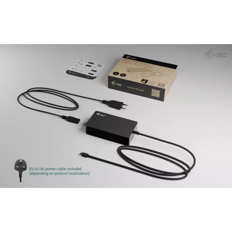 i-tec universaalne laadija USB-C PD 3.1 140 W, siseruumides, vahelduvvool, 28 V, 5 A, must