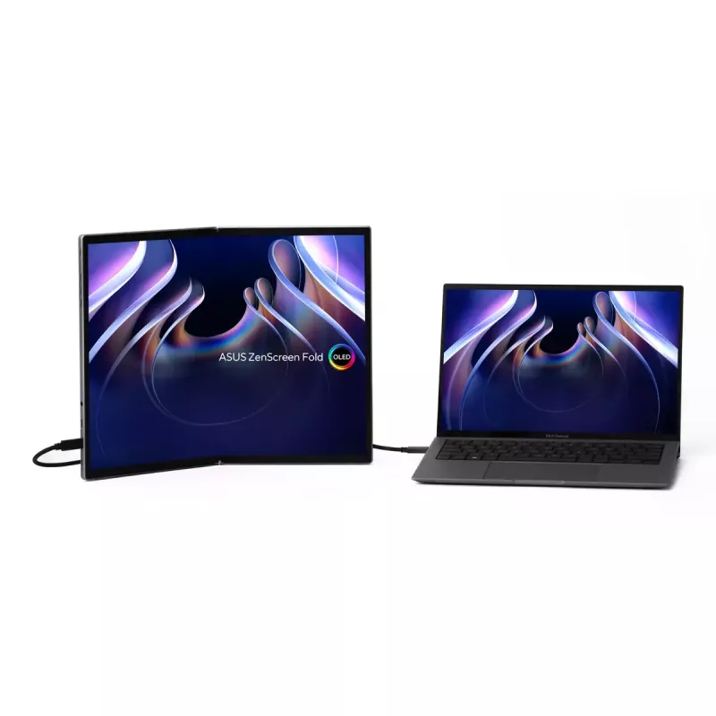 ASUS ZenScreen Fold OLED MQ17QH arvutimonitor 43,9 cm (17,3 tolli) 2560 x 1920 pikslit Quad HD Hõbedane