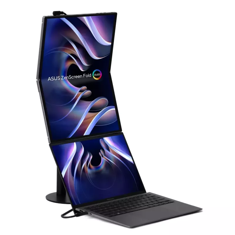 ASUS ZenScreen Fold OLED MQ17QH arvutimonitor 43,9 cm (17,3 tolli) 2560 x 1920 pikslit Quad HD Hõbedane