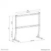 Neomounts TV lauaalus DS45-430BL18 Max kaal 60 kg Min ekraan 45 tolli Max ekraan 90 tolli