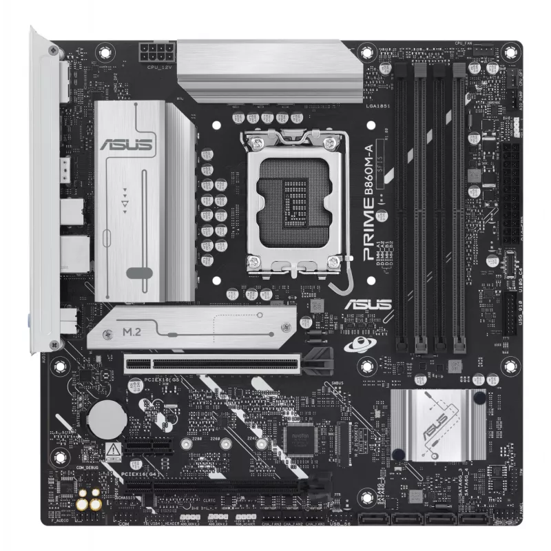 Emaplaat ASUS PRIME B860M-A-CSM — Intel B860, LGA 1851, mikro-ATX, DDR5, 4 DIMM-i, 256 GB, 2,5 Gb Ethernet, 4x SATA III, M.2, 1x PCIe x16
