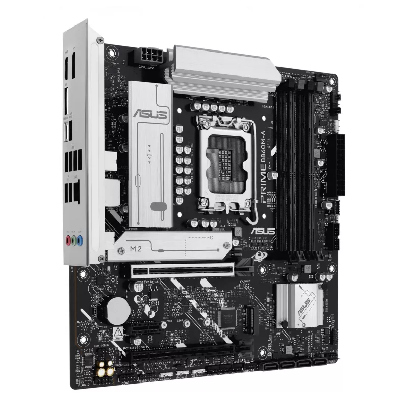 Emaplaat ASUS PRIME B860M-A-CSM — Intel B860, LGA 1851, mikro-ATX, DDR5, 4 DIMM-i, 256 GB, 2,5 Gb Ethernet, 4x SATA III, M.2, 1x PCIe x16