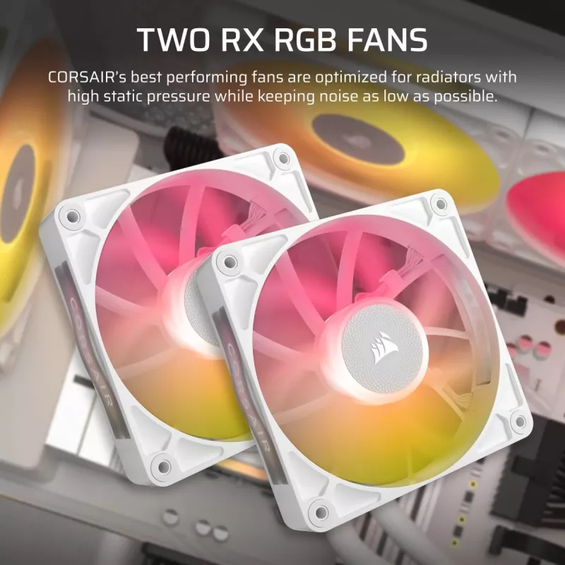 CORSAIR protsessori jahuti - Icue Link Titan 240 Rx RGB Aio vedelikjahuti - valge