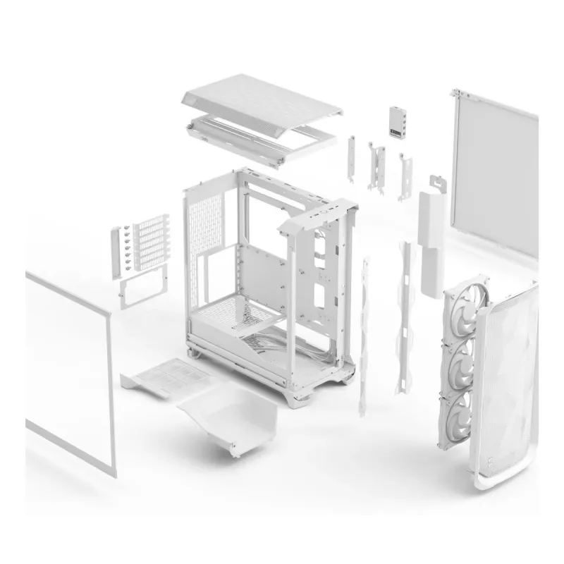 FRACTAL DESIGN Meshify 3 Ambience Pro RGB Valge Tg Clear Tint