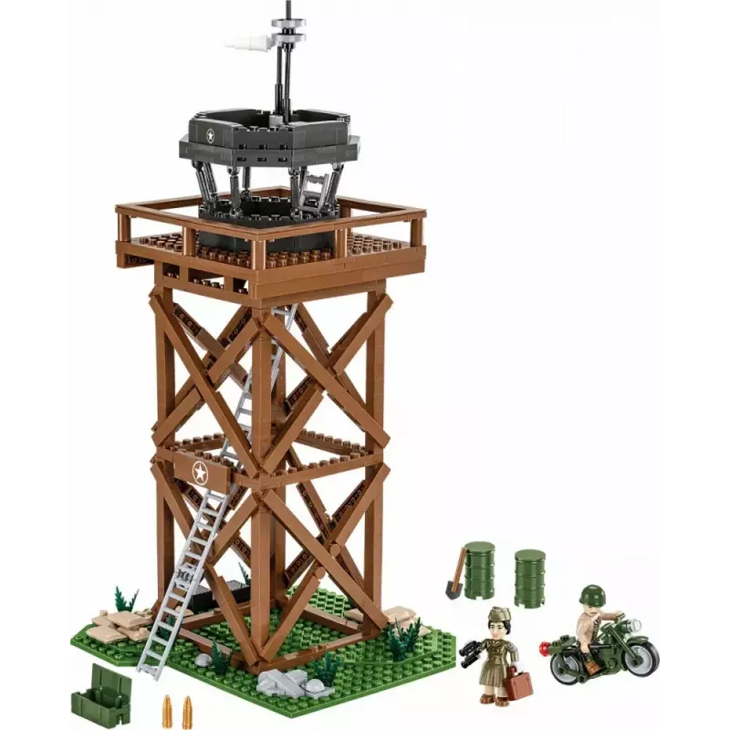Ehitusmänguasjade komplekt Cobi Blocks Control Tower 664 osa mudel COBI-3125