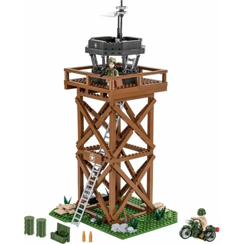 Ehitusmänguasjade komplekt Cobi Blocks Control Tower 664 osa mudel COBI-3125