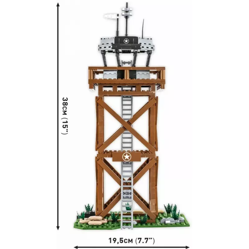 Ehitusmänguasjade komplekt Cobi Blocks Control Tower 664 osa mudel COBI-3125
