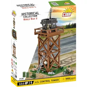 Ehitusmänguasjade komplekt Cobi Blocks Control Tower 664 osa mudel COBI-3125