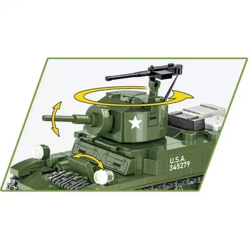 Ehitusklotside komplekt Cobi Blocks M3 Stuart, 511 tk, ühildub teiste kaubamärkidega