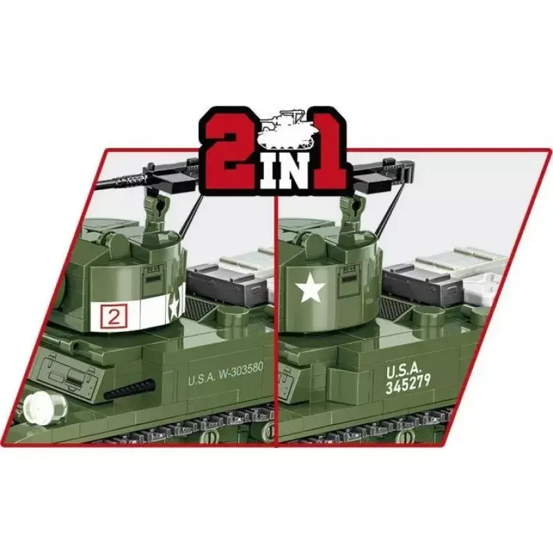 Ehitusklotside komplekt Cobi Blocks M3 Stuart, 511 tk, ühildub teiste kaubamärkidega