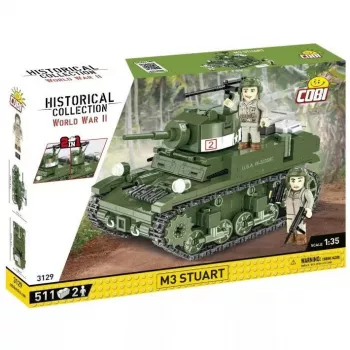 Ehitusklotside komplekt Cobi Blocks M3 Stuart, 511 tk, ühildub teiste kaubamärkidega