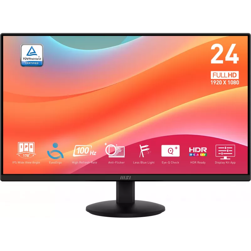 MSI Pro MP242L arvutimonitor 60,5 cm (23,8 tolli) 1920 x 1080 pikslit Full HD LCD must
