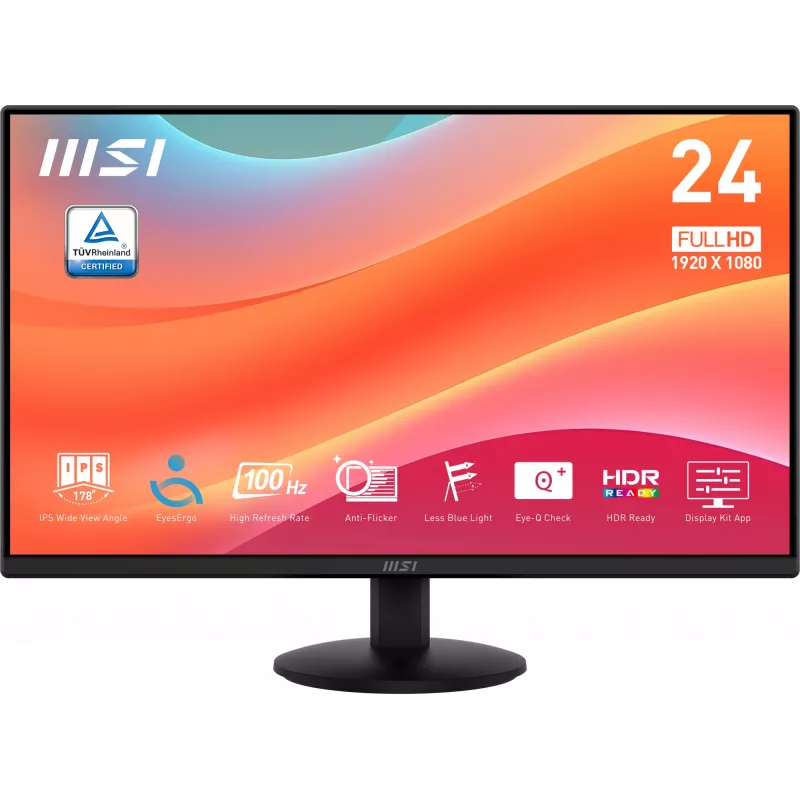 MSI Pro MP242L arvutimonitor 60,5 cm (23,8 tolli) 1920 x 1080 pikslit Full HD LCD must