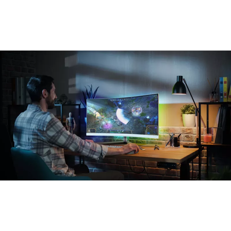 Philips Evnia 5000 34M2C5501A/00 arvutimonitor 86,4 cm (34 tolli) 3440 x 1440 pikslit Wide Quad HD LCD Valge
