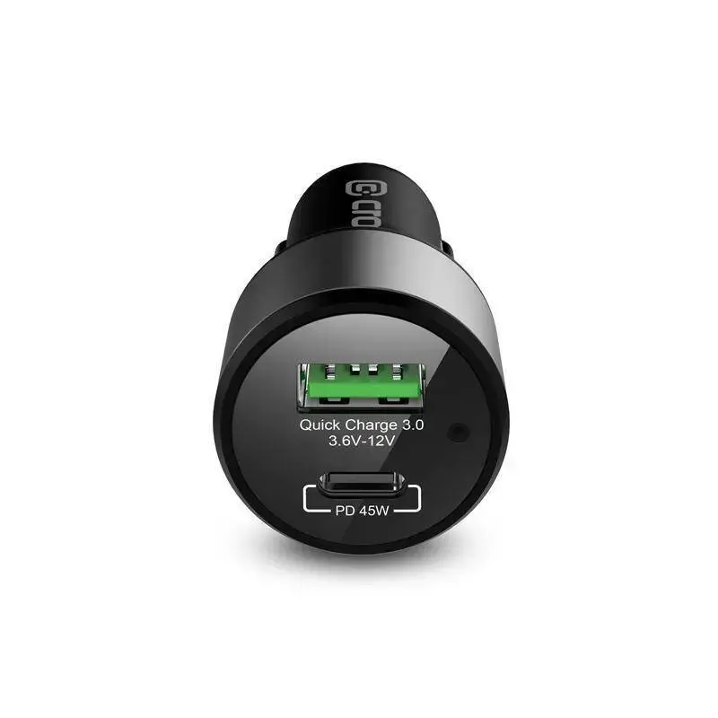 Auto laadija Crong CRG-PWRC-USBC63-BLK Kiirlaadimine Nutitelefon Nutikell