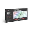 Mänguklaviatuur Savio Phenix Valge GAT kollane USB Bluetooth QWERTY