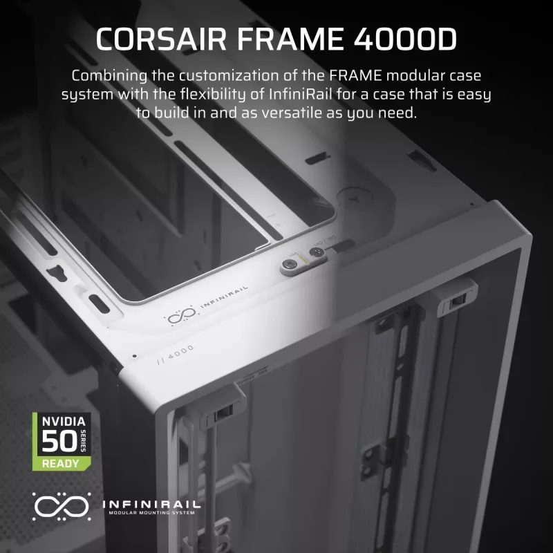 CORSAIR Mid-tower - Geh Midi Frame 4000d Valge