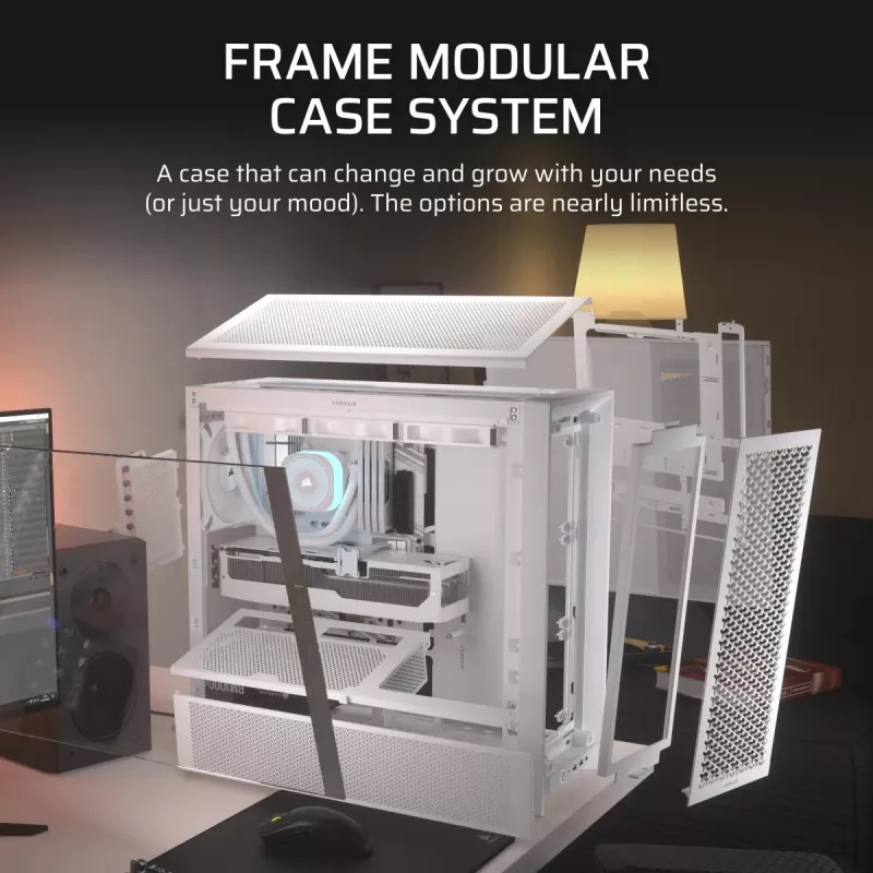CORSAIR Mid-tower - Geh Midi Frame 4000d Valge