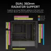 PC case CORSAIR FRAME 4000D RS ARGB Midi Tower Must — ATX/Micro-ATX/Mini-ITX, karastatud klaas, ARGB ventilaatorid, kuni 370 mm GPU