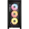 PC case CORSAIR FRAME 4000D RS ARGB Midi Tower Must — ATX/Micro-ATX/Mini-ITX, karastatud klaas, ARGB ventilaatorid, kuni 370 mm GPU