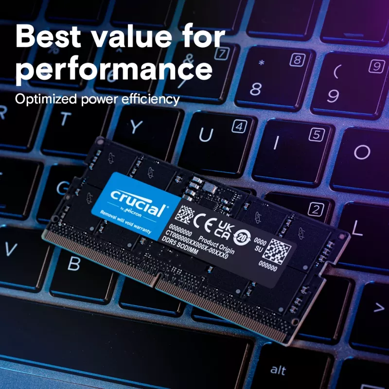 MICRON / CRUCIAL sülearvuti mälu - Crucial DDR5-5600 SODIMM - 128 GB komplekt (64 GB x 2)