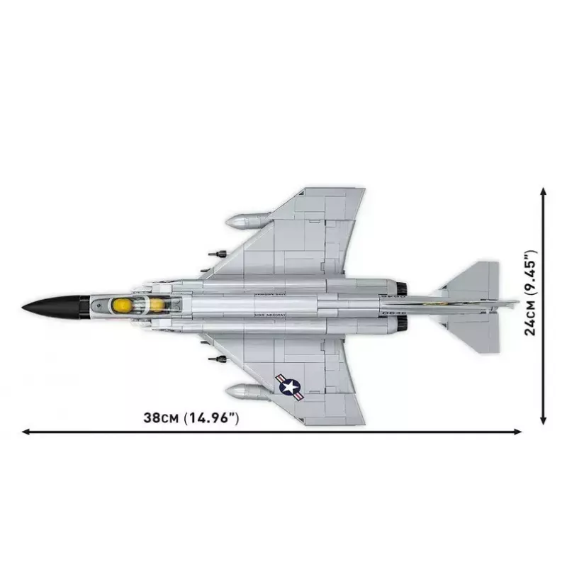 Cobi Blocks Armed Force F-4 Phantom II mudel 703 osast koosnev ehituskomplekt