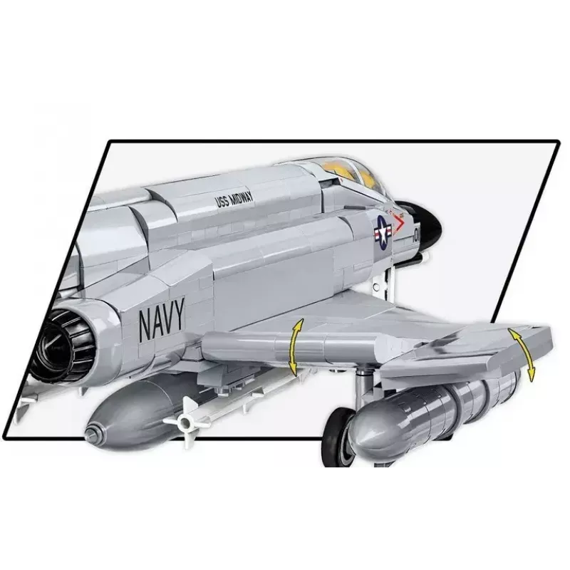 Cobi Blocks Armed Force F-4 Phantom II mudel 703 osast koosnev ehituskomplekt
