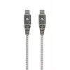 GEMBIRD Premium 100W USB-C toiteedastus (PD) laadimis- ja andmekaabel, 1,5 m - Hall