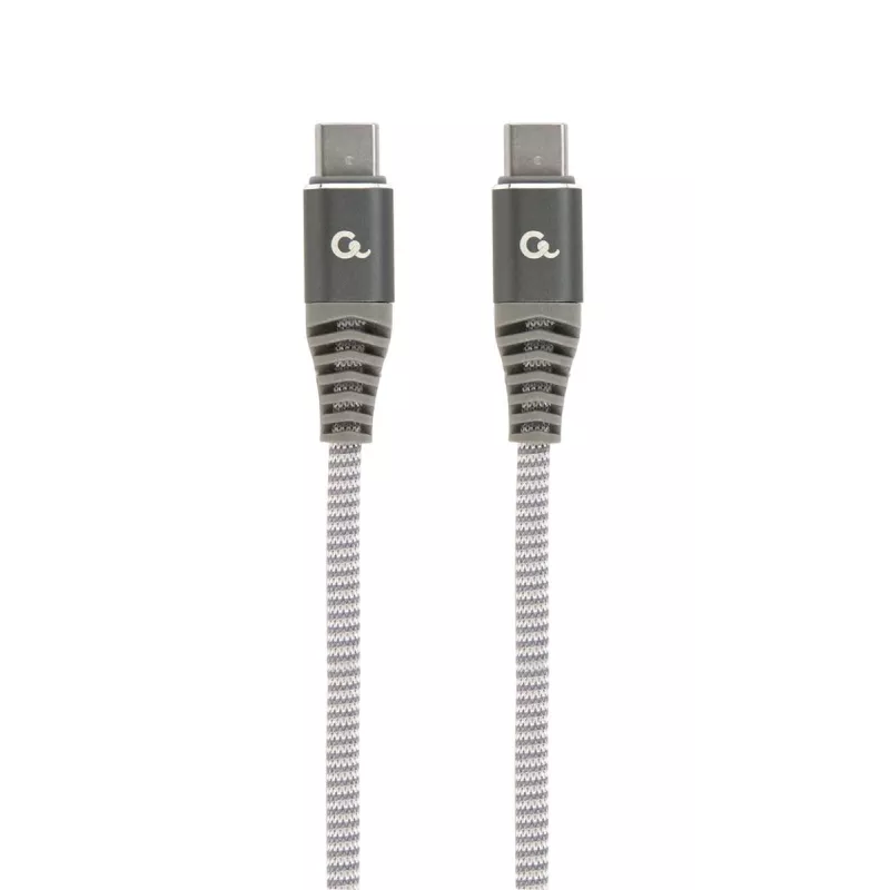 GEMBIRD Premium 100W USB-C toiteedastus (PD) laadimis- ja andmekaabel, 1,5 m - Hall