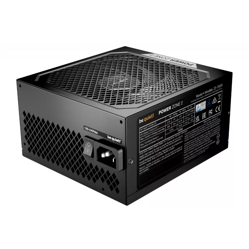 be quiet! POWER ZONE 2 750W toiteplokk 20+4 pin ATX ATX Must