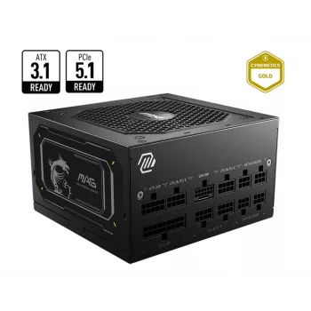 MSI MAG A750GL PCIE5 II toiteplokk 750 W 20+4 pin ATX ATX Must