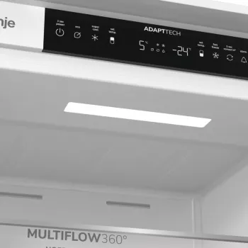 Gorenje Külmik-sügavkülmik NRKI519E41 BK070, 284 L, SN-N, 6 kg/24h, E, värske tsooni sektsioon, Valge