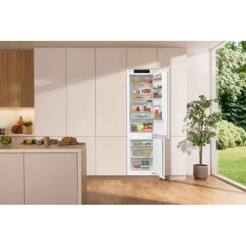 Gorenje Külmik-sügavkülmik NRKI519E41 BK070, 284 L, SN-N, 6 kg/24h, E, värske tsooni sektsioon, Valge