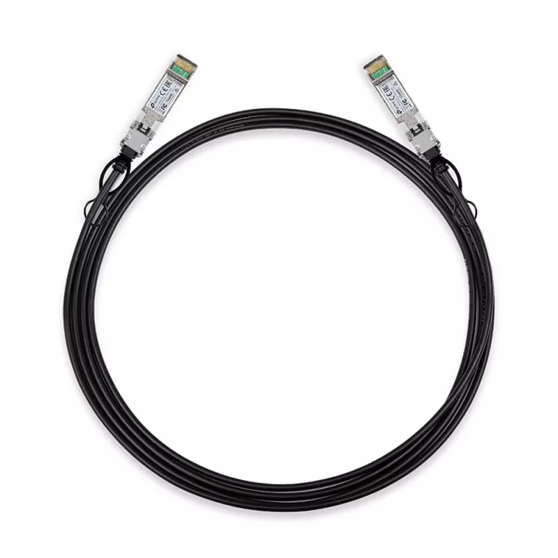 TP-Link 3 meetrit 10G SFP+ otsesiiniühenduse kaabel, 3 m, DAC, SFP+, SFP+