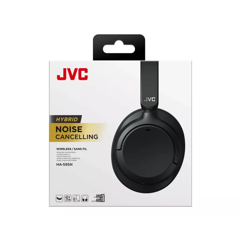 JVC ‎HA-S95N peakomplekt juhtmega ja juhtmevaba peapael kõnede/muusika jaoks Bluetooth must