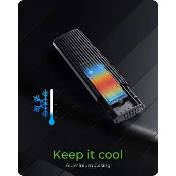 ICY BOX IB-1808MCT-CU31 SSD korpus Must M.2