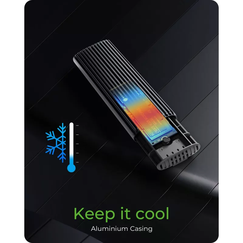 ICY BOX IB-1808MCT-CU31 SSD korpus Must M.2