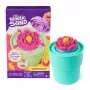 Kinetic Sand, SquishBlossom õitsev lill, lihavõttekorvi täitematerjal, sisaldab 8 untsi neoonkollast ja roosat vormitavat liiva, lillepotti ja vorme, sensoorsed mänguasjad lastele