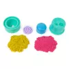 Kinetic Sand, SquishBlossom õitsev lill, lihavõttekorvi täitematerjal, sisaldab 8 untsi neoonkollast ja roosat vormitavat liiva, lillepotti ja vorme, sensoorsed mänguasjad lastele